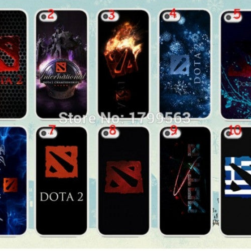 White Skin case cover for iphone 5 5s 4 4g 4S 5c, 10pcs/lots DOTA 2 LOGO